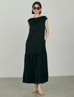 LARUTA(ラルータ)☆ギャザー切替zip付きワンピース