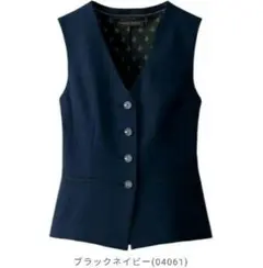 【新品未使用】patrick cox ブラックネイビー フォーマルベスト 7号