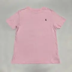 美品POLO RALPH LAUREN 半袖Tシャツ ピンク 130キッズラルフ