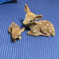 奈良　鹿の親子　フロッキー