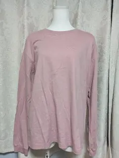 TRUSS オーガニックコットン長袖Tシャツ Lダスティピンク OGL-914