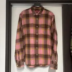 未着用 Supreme タータンチェックネルシャツ ネイビーM 本物 レアモデル a15090063-a.jpg