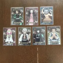 鬼滅の刃　ステンドグラスカード　自販機ver. 7枚セット