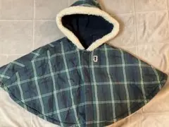 ミキハウス冬用ポンチョ⭐︎美品⭐︎