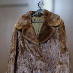 Excellent Fur パステルミンク 逆毛衿 ファーコート シェブロン - メルカリ