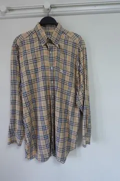 90s Burberrys ベージュ チェック 長袖シャツ