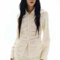 H&M ギャザーブラウス XS 新品