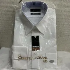 8169⑥★CHRISTIAN ORANI ホワイトワイシャツ 長袖★