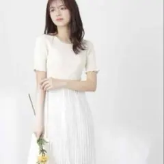 レースドッキングワンピース