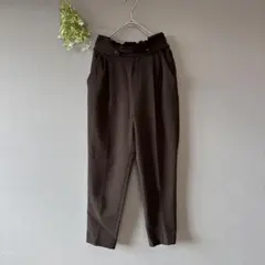 ロペピクニック［M］上品ナチュラル◎美シルエット◎デザインウエスト◎スラックス