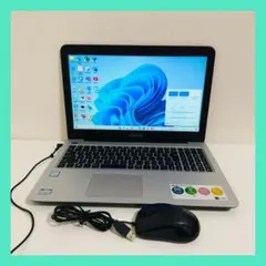S499 ASUSノートパソコンi5メモリ8G高速SSD480G大容量Win11 - メルカリ
