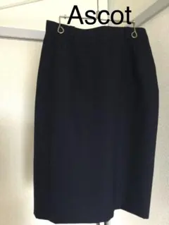 《美品》Ascot アスコット　スカート　紺　事務服　M 1078のサムネイル