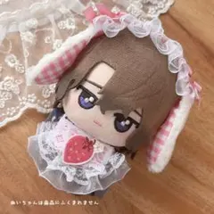 【01】 ハンドメイド ぬい服 ちびぐるみ ヘッドドレス スタイ うさぎ ピンク