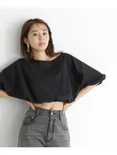 NATURALBEAUTYBASIC クロップドバルーンフォルムブラウスのサムネイル