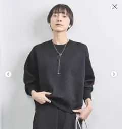 ユナイテッドアローズ ラメクルーネックスウェットニット