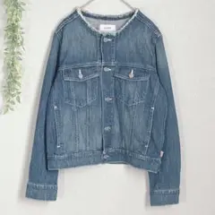 8330 コーエン デニムジャケット Gジャン アウター カジュアル ノーカラー