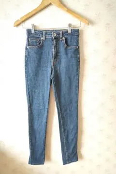 ☆GU ジーユー ブルー スキニー デニム ジーンズw61 ☆