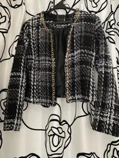 PALTE チェーン付きツイードジャケット