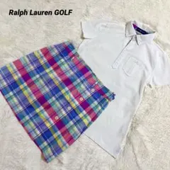 美品　ラルフローレン　ゴルフウェア　上下セット　チェック　M
