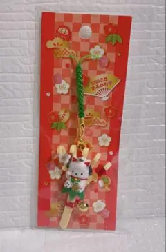 ポチャッコ　熊手風　根付け　サンリオ