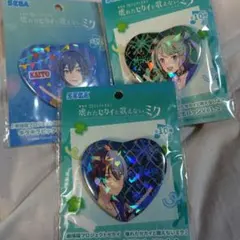 劇場版プロセカ　キラキラビッグハート型缶バッジ