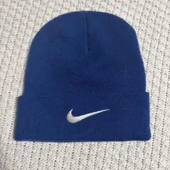 あ*た様 古着 90s NIKE ニット帽 ビーニー ネイビー ブルー スウォッ