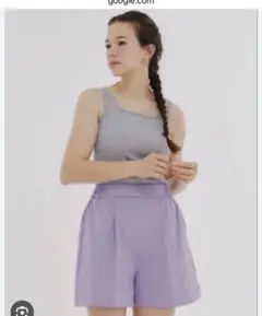 Yori ヨリ　オックスショートパンツ　38 ラベンダーのサムネイル
