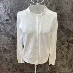 UNIQLO　ユニクロ✨UVカットクルーネックカーディガン　長袖　(M)　白