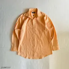 US古着 GEOFFREY BEENE 長袖シャツ オレンジ系