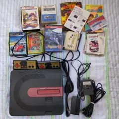 ツインファミコン 本体 コード カセット4本・ディスク6枚 ジャンク品 ＋おまけ