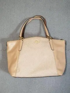 【美品】COACH/トートバッグ/A４/大容量/旅行/ビジネス/外ポケット
