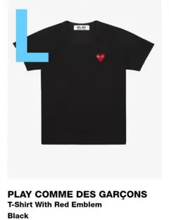 Lサイズ国内正規品PLAY COMME DES GARÇONSブラックTシャツ