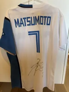 北海道日本ハムファイターズ　松本剛　サイン　ユニフォーム　Mサイズ