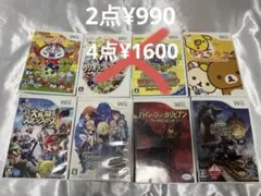 【動作確認済み】　2点~ Wii ソフト