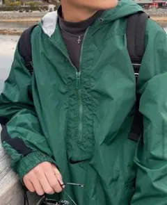 Nike XL ダークグリーン ナイロンジャケット