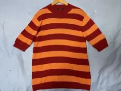 【美品】バーバリーブラックレーベル 半袖サマーニット ボーダー M相当