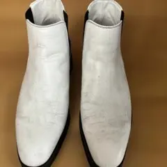 希少 Lui’s ルイス サイドゴアブーツ ホワイト 白 サイズ40
