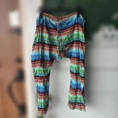 №33美品半端丈パンツM～5L紐調節可能