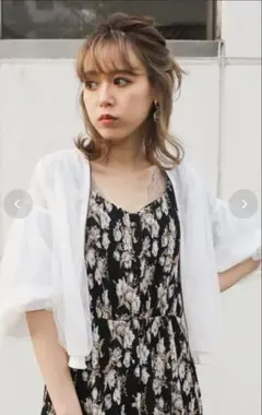 新品dazzlin チュールコンパクトブルゾン シアー ショート丈のサムネイル