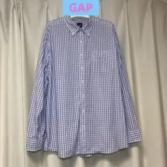 GAP ギャップ メンズ長袖シャツ 大きいサイズXL ギンガムチェック レアのサムネイル