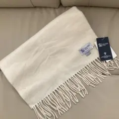 Johnstons of Elgin 100%カシミヤ ストール ホワイト　新品