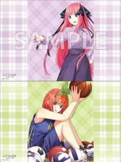 ラバーマット スリーブセット 五等分の花嫁 中野二乃・四葉セット