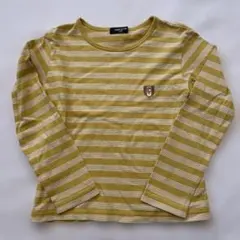 【美品✨】COMME CA ISM ストライプ長袖カットソー 130A