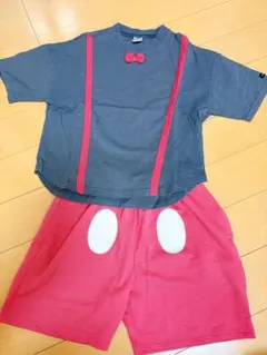 ミッキーなりきりセットアップ130⭐︎ハロウィンやリンクコーデに　futafuta