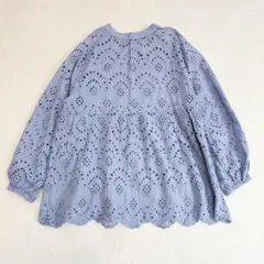 アーバンリサーチサニーレーベル 刺繍コットンブラウス ライトブルー F 春夏のサムネイル