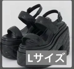 Darich キルティングソールサンダル 黒 Lサイズのサムネイル