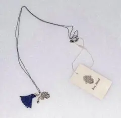 新品未使用　Bou Jeloud ネックレス　タッセル　ゴールド　ネイビー　aのサムネイル