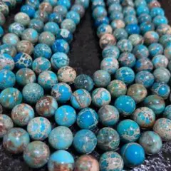 「C5348」インプレッションジャスパー　アマゾングリーン 10mm 1連