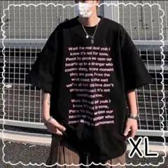 半袖 アメリカン Tシャツ ユニセックス 大きめ 韓国 ストリート ロゴ　XL
