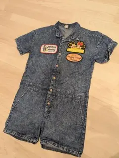 ミッキーマウス デニム オーバーオール